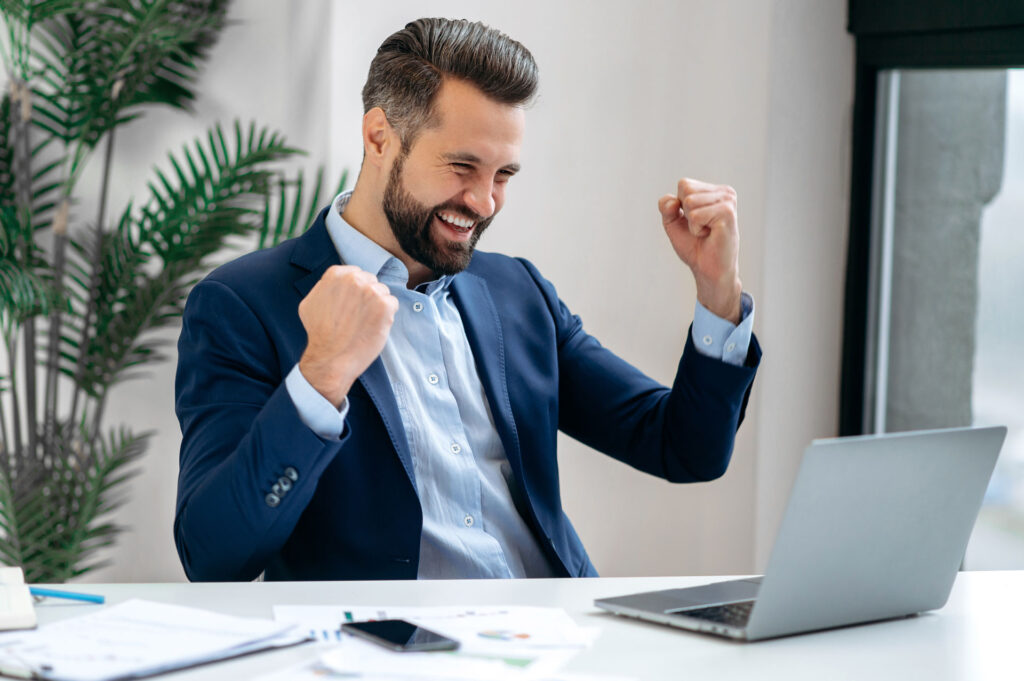 01 successful joyful lucky caucasian businessman in a LDTCC24